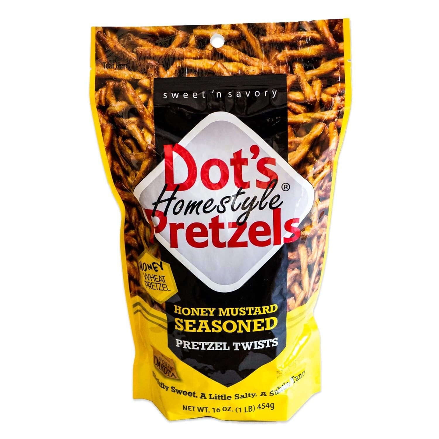 Dot's Variety Pack: Gourmet Cinnamon Sugar & Mustard Pretzel Twists - 4x16oz