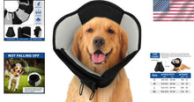 Load image into Gallery viewer, Breathable Soft Pet Cone for Large Dogs - Post-Surgery Adjustable Collar