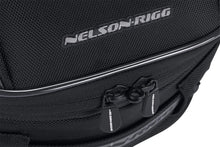 Load image into Gallery viewer, Black Commuter Sport Motorcycle Tail Bag – Waterproof with Reflective Accents