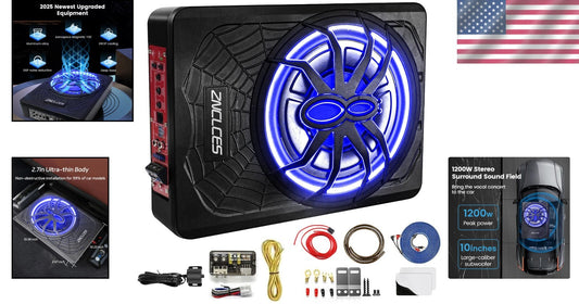 High-Performance 10" 1200W Under Seat Subwoofer – Immersive Audio Experience