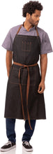 Load image into Gallery viewer, Stylish 100% Cotton Denim Chef Bib Apron with Utility Pockets - Unisex Fit