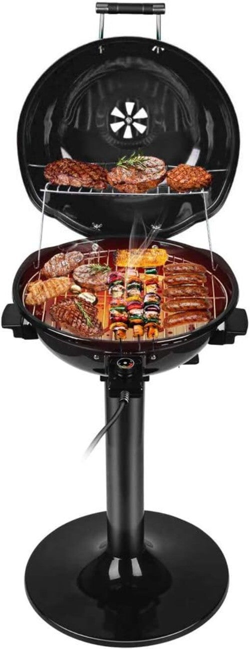 Electric BBQ Grill with Easy-to-Clean Features - Perfect for Parties and Camping