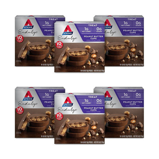 Delicious Peanut Butter Cups - 60 Count, 0g Sugar, Perfect for Low-Carb Diets