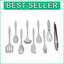 Load image into Gallery viewer, Multi-Functional 9-Piece BPA-Free Silicone Kitchen Tools Set - Soft &amp; Strong