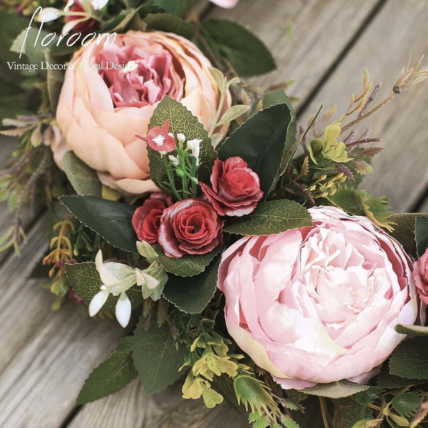 Stunning 20'' Pink Peony Wreath for Front Door - Perfect for Spring Occasions