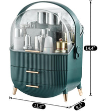 Load image into Gallery viewer, Stylish Oval Makeup Organizer with Non-Slip Feet - Ideal for Bathroom Counters