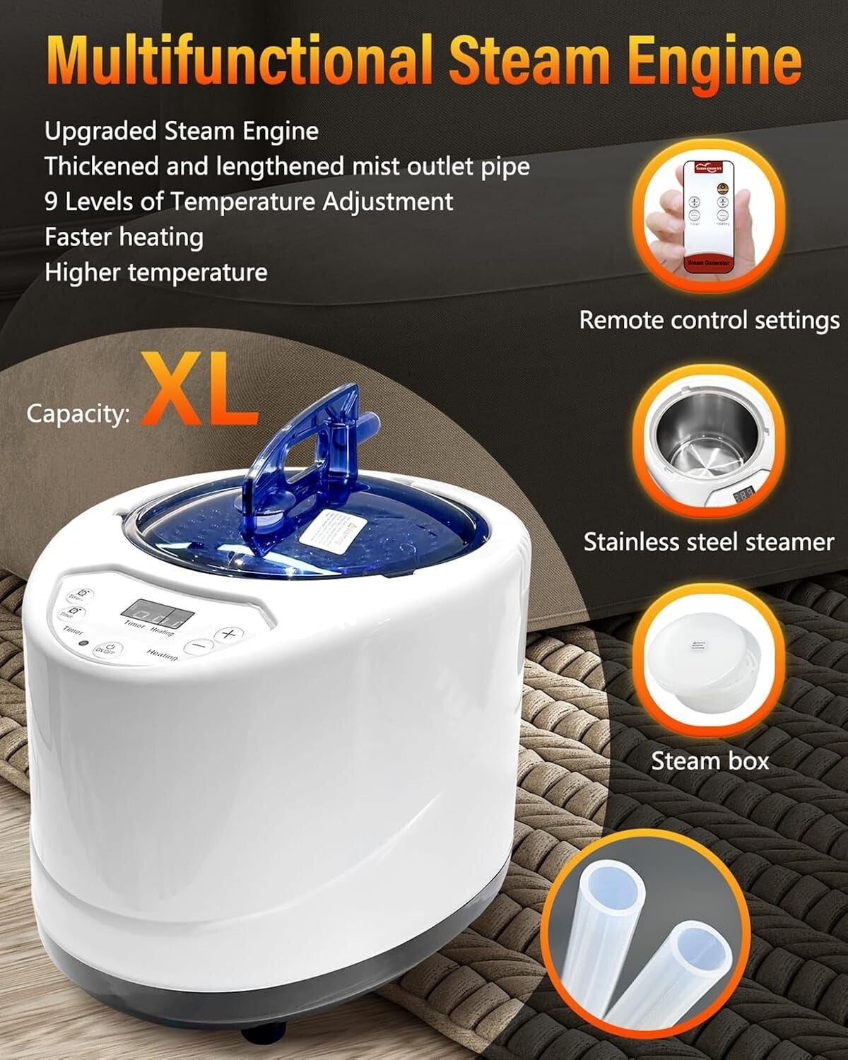 Durable Portable Infrared Sauna - Remote Control & Easy Setup for Relaxation