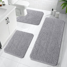 Load image into Gallery viewer, Ultra-Soft Chenille Bath Mats Set - Non-Slip, Quick-Dry, and Stain-Resistant