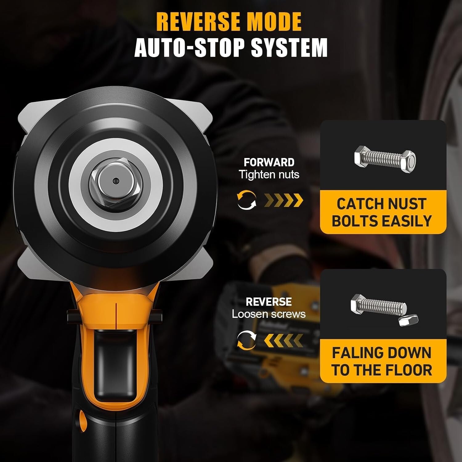 Compact 20V Brushless Impact Gun | 1000Nm Torque with Dual Batteries Included