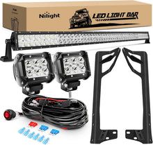 Load image into Gallery viewer, Bright 52-Inch LED Light Bar with 2 Pods &amp; Mounting Bracket for Jeep JK Owners