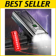 Load image into Gallery viewer, Stunning 800 Lumen USB Rechargeable Bike Lights Front &amp; Rear - Waterproof Design