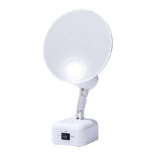 Load image into Gallery viewer, Portable 15x Magnification LED Mirror in Dove White - Ideal for Home and Travel