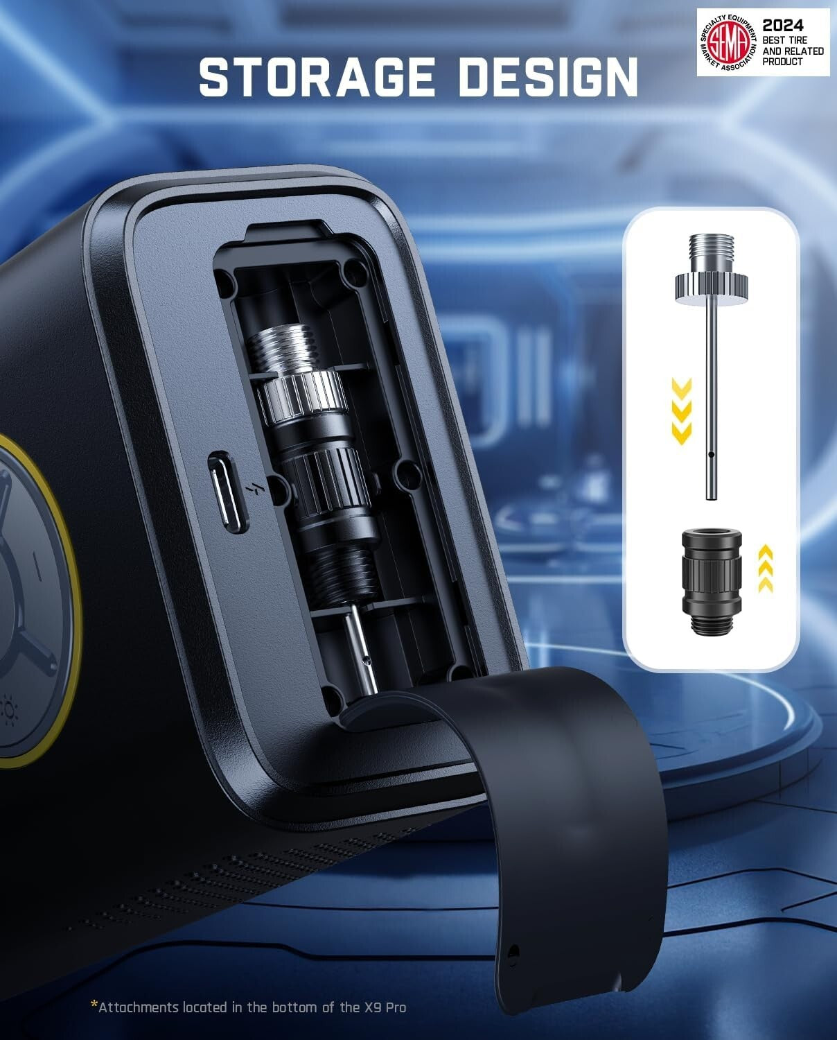 Fanttik X9 Pro Electric Bike Pump - 150 PSI Auto Shut-off, Lightweight Design