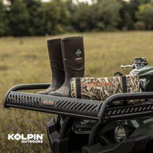 Load image into Gallery viewer, Versatile Black ATV Flat Rack, 110-220 lbs Load Capacity - Easy U-Bolt Mounting