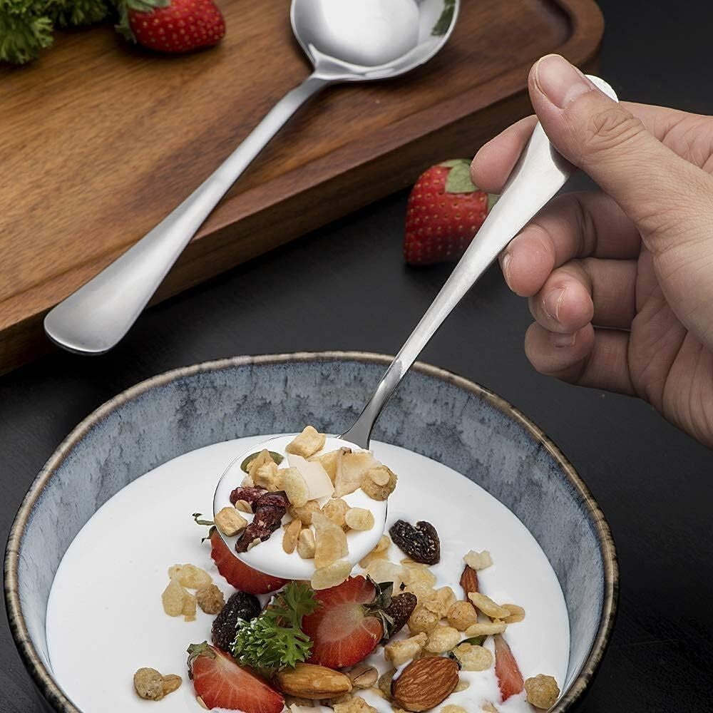 Elegant 50-Piece Stainless Steel Spoon Set for Restaurants & Family Gatherings