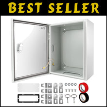 Load image into Gallery viewer, Alloy Steel Weatherproof Junction Box - 20'' x 16'' x 8'' for Indoor/Outdoor Use