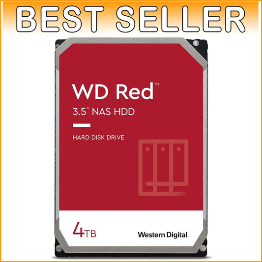 4TB WD Red HDD with 5400 RPM and SATA 6 Gb/s for Reliable NAS Storage