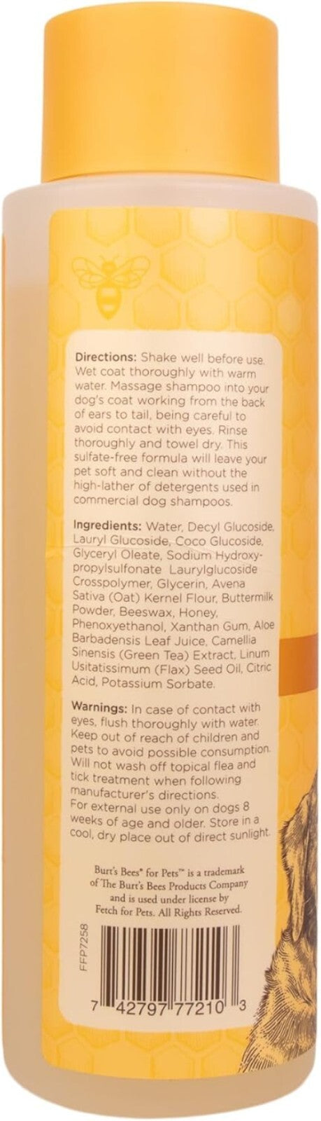 6-Pk Oatmeal Shampoo for Dogs - 16 oz, Sulfate & Paraben Free, Eco Friendly