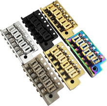 Load image into Gallery viewer, 6-String Tremolo Bridge with Vintage Steel Saddles and Zinc Block - Easy Install
