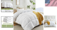 Load image into Gallery viewer, 120x98 All-Season Polyester Comforter, Soft Double Brushed for Ultimate Comfort