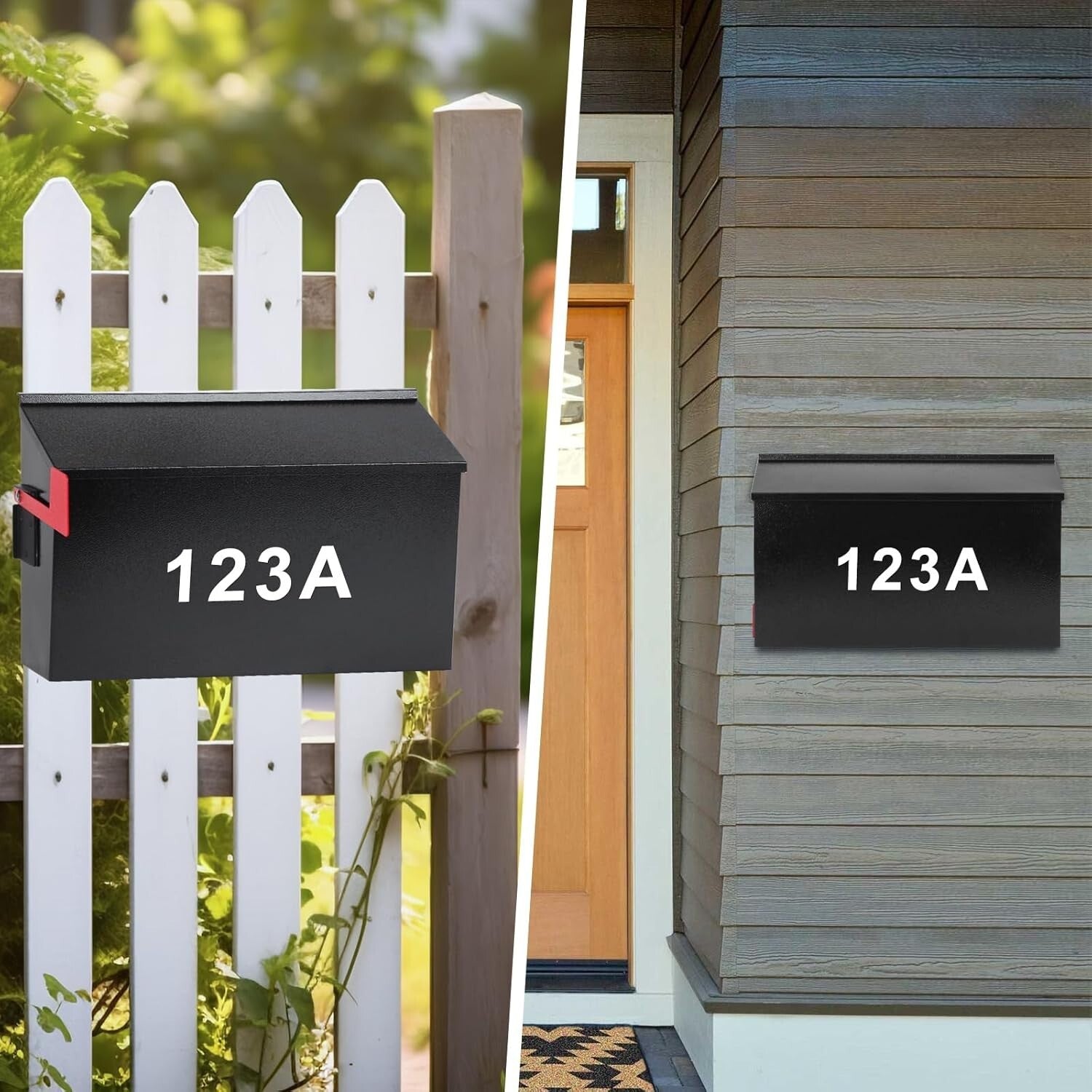 Large Capacity Wall Mailbox - Rust-Resistant with Easy Installation & Flag