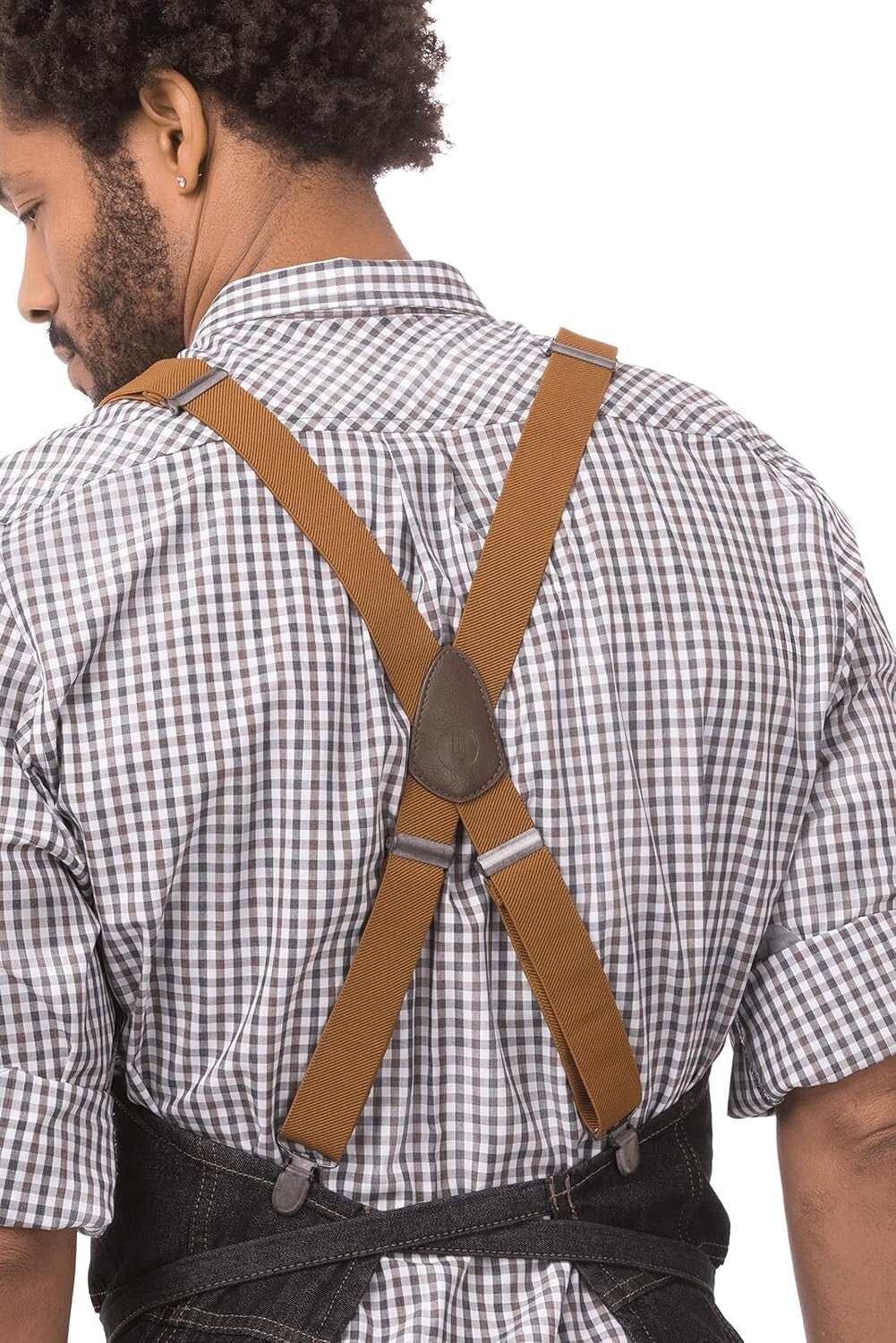 Durable Unisex Berkeley Bib Apron with Adjustable Suspenders - Full Coverage