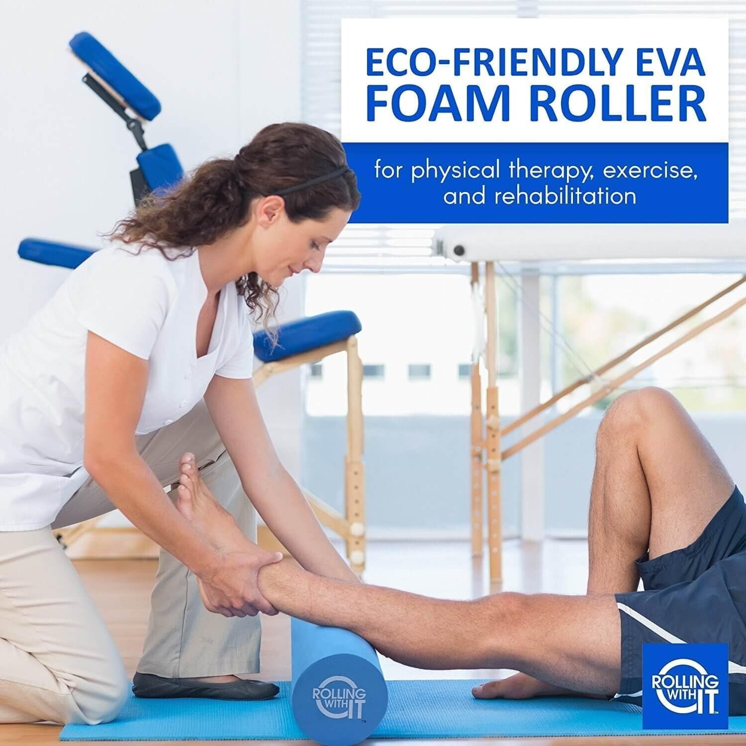 Professional Quality Foam Roller - High-Density Recovery Roller for Fitness, 36"