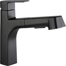 Load image into Gallery viewer, Single Handle Deck Mount Kitchen Faucet - Pull-Out Sprayer in Black