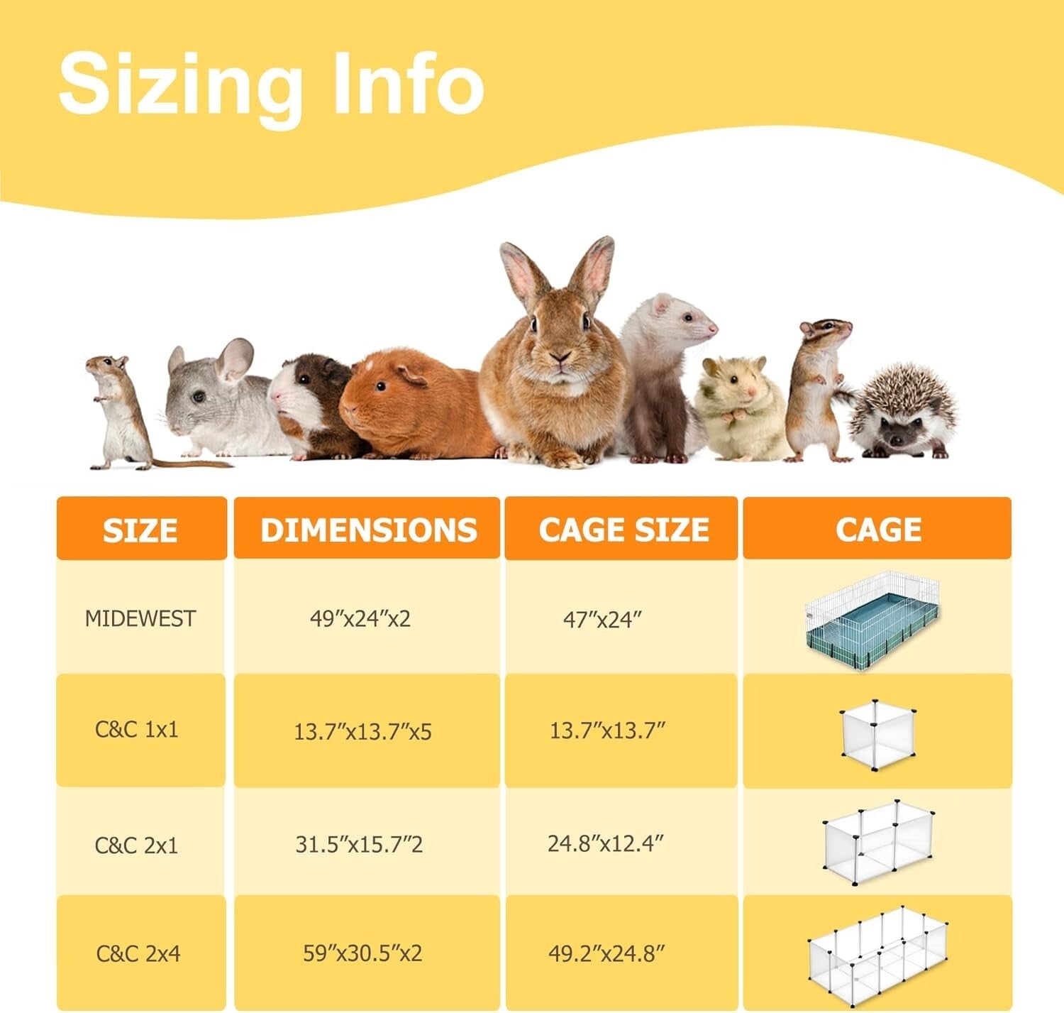 Premium Anti-Slip Guinea Pig Bedding - Reusable 4 Pack for Midwest Cages