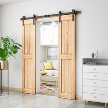 Load image into Gallery viewer, Premium 6FT Double Door Barn Door Hardware - Sturdy, Easy Setup, Modern Style