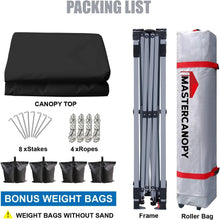 Load image into Gallery viewer, Versatile 10x10 Pop-Up Tent with Height Adjustments for Tailgating and Festivals