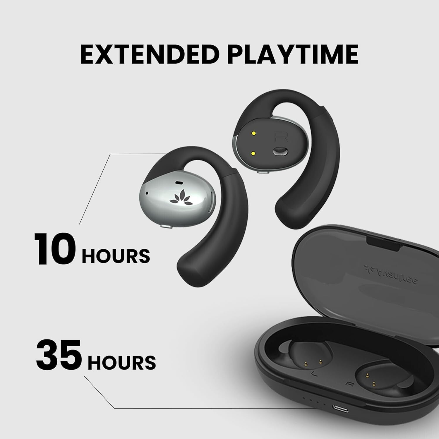 Crisp & Clear Pebble Bluetooth Earbuds with Open-Ear Fit for Active Lifestyles