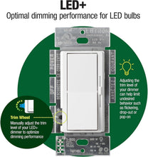 Load image into Gallery viewer, Diva LED+ Dimmer Switch - 2-Pack for Smooth Dimming of LED &amp; Incandescent Bulbs