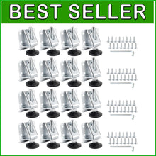 Load image into Gallery viewer, 16-Pack Heavy Duty Adjustable Leg Levelers with Non-Marring Pads for Stability