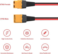 Load image into Gallery viewer, Premium XT60 50FT Extension Cable - 10AWG tinned Copper for RC &amp; Solar Use