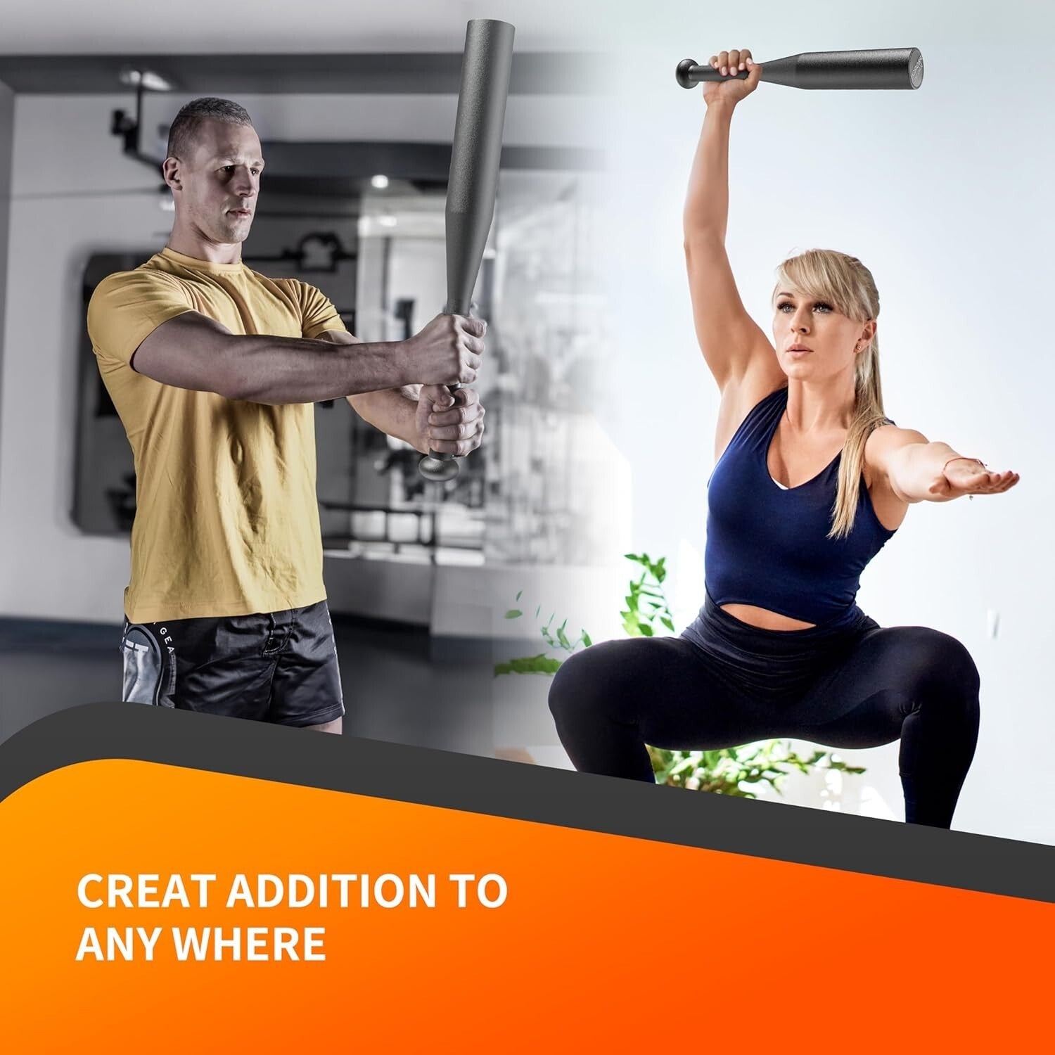 Versatile 20lb Alloy Steel Barbell – Ideal for Strength and Flexibility Workouts