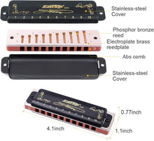 Load image into Gallery viewer, Versatile 7-Key Harmonica Set with Custom Case - Perfect for Any Skill Level