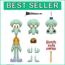Load image into Gallery viewer, ULTIMATES! 7" Squidward Action Figure - Complete with Accessories for Collectors