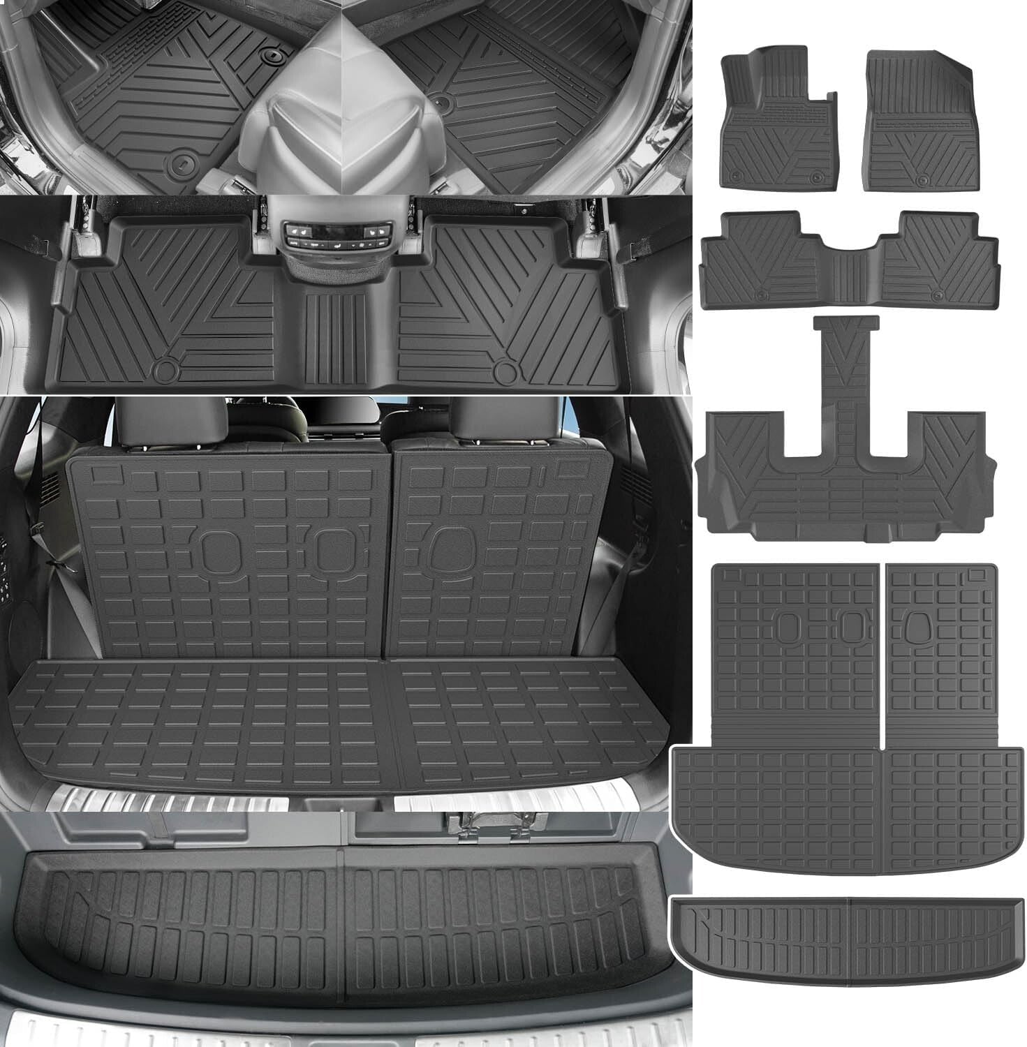 Custom TPE Cargo Mats for 2020-2025 Hyundai Palisade - Perfect Fit & Durability