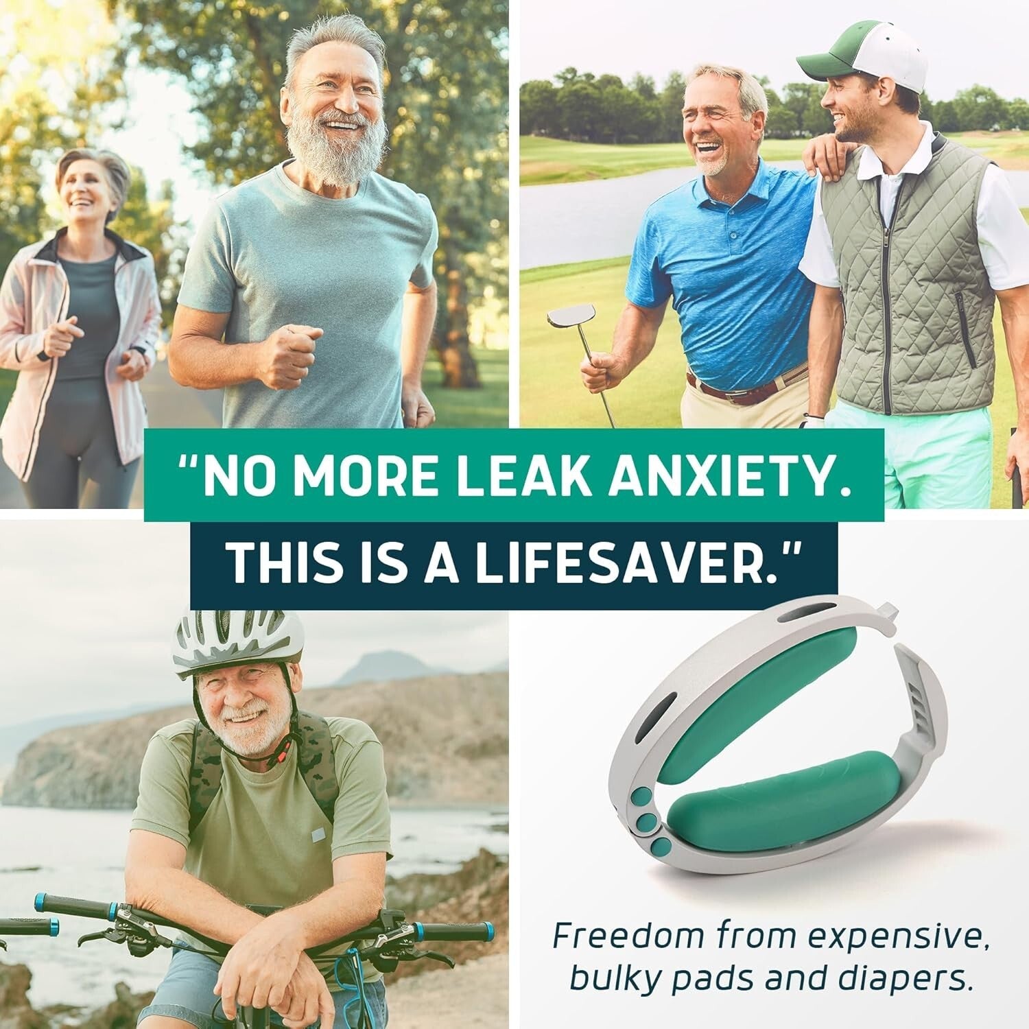 Dr. Recommended Incontinence Clamp with Medical-Grade Silicone - Men’s Guide