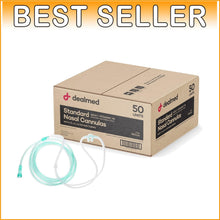 Load image into Gallery viewer, Oxygen Delivery Nasal Cannula – Soft Green, Lightweight 50-Pack for Daily Use