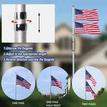 Load image into Gallery viewer, Versatile 14 Gauge Flag Pole Kit with Easy Unlocking and Reinforced Stability