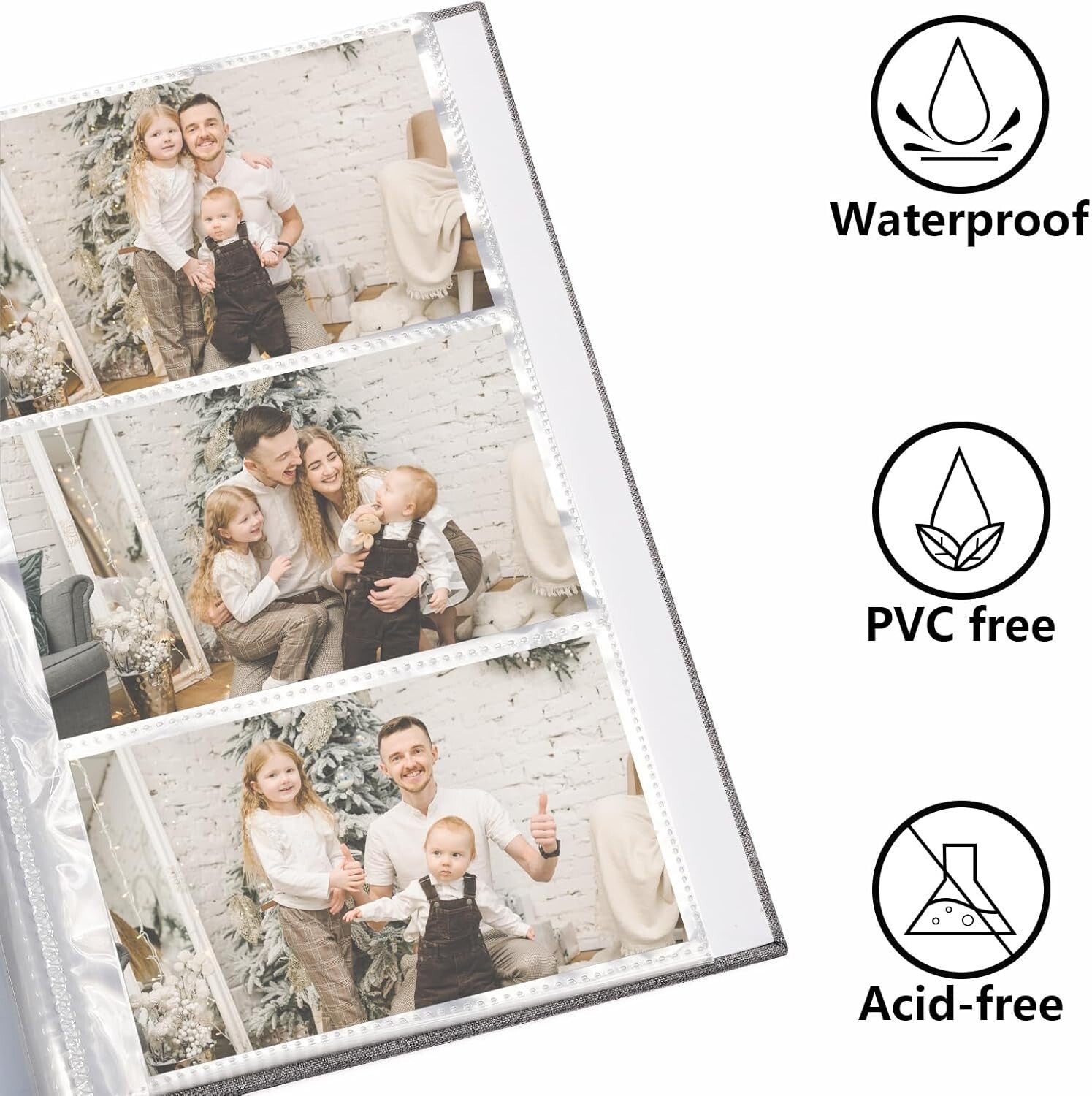 Charming Blue 2-Pack Baby Photo Albums - 600 Pockets for Cherished Memories