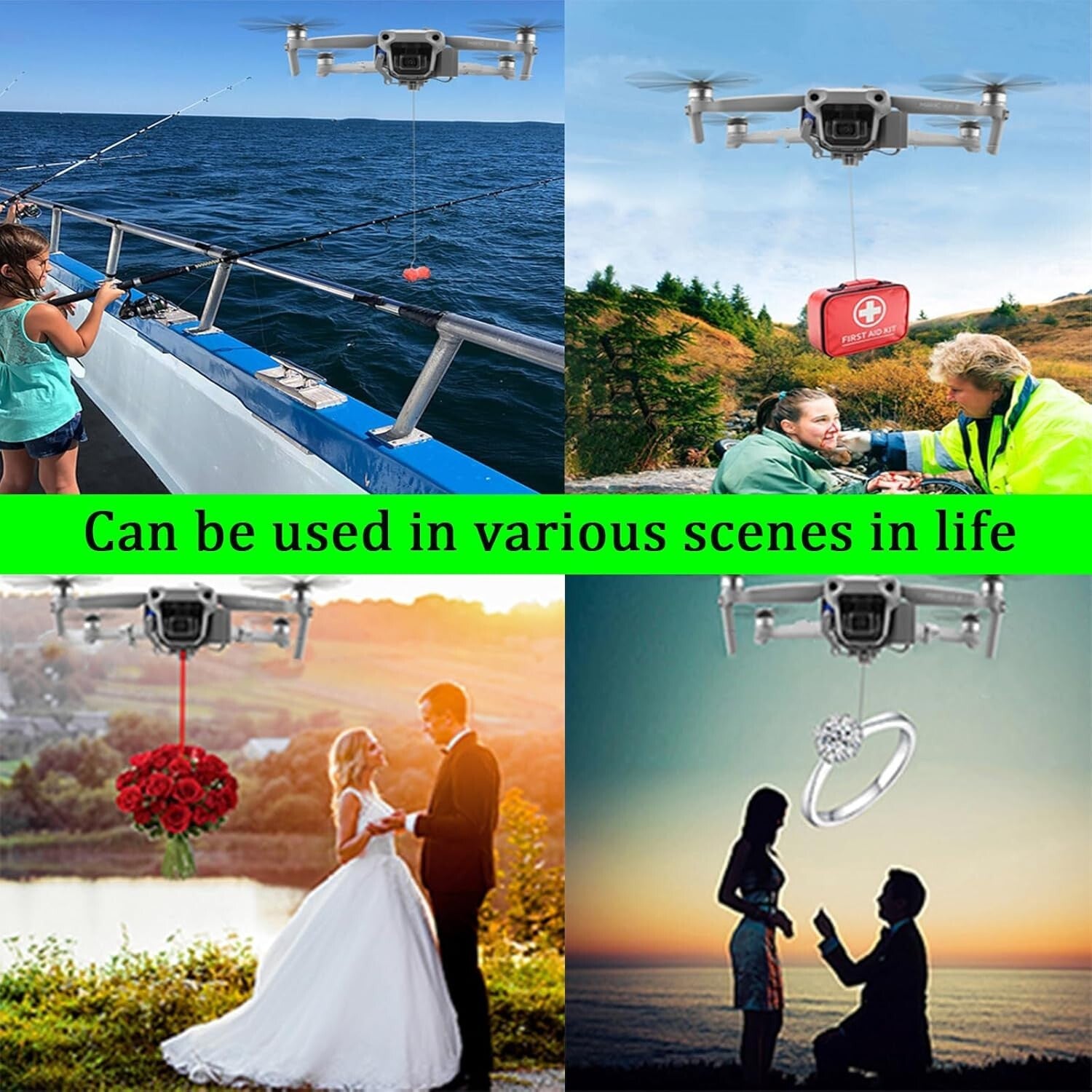 Drone Airdrop System for DJI - Expand Your Drone's Potential with Remote Control