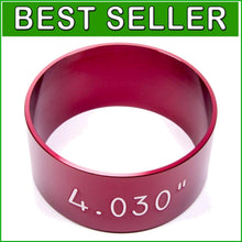 Load image into Gallery viewer, Red Anodized Tapered Piston Ring Compressor for Vehicle-Specific Applications