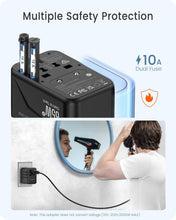Load image into Gallery viewer, GaN III 65W Universal Travel Adapter - Fast Charging with USB &amp; USB-C Ports