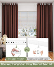 Load image into Gallery viewer, Universal Tension Curtain Rod with Adjustable Length - Renter Friendly Design