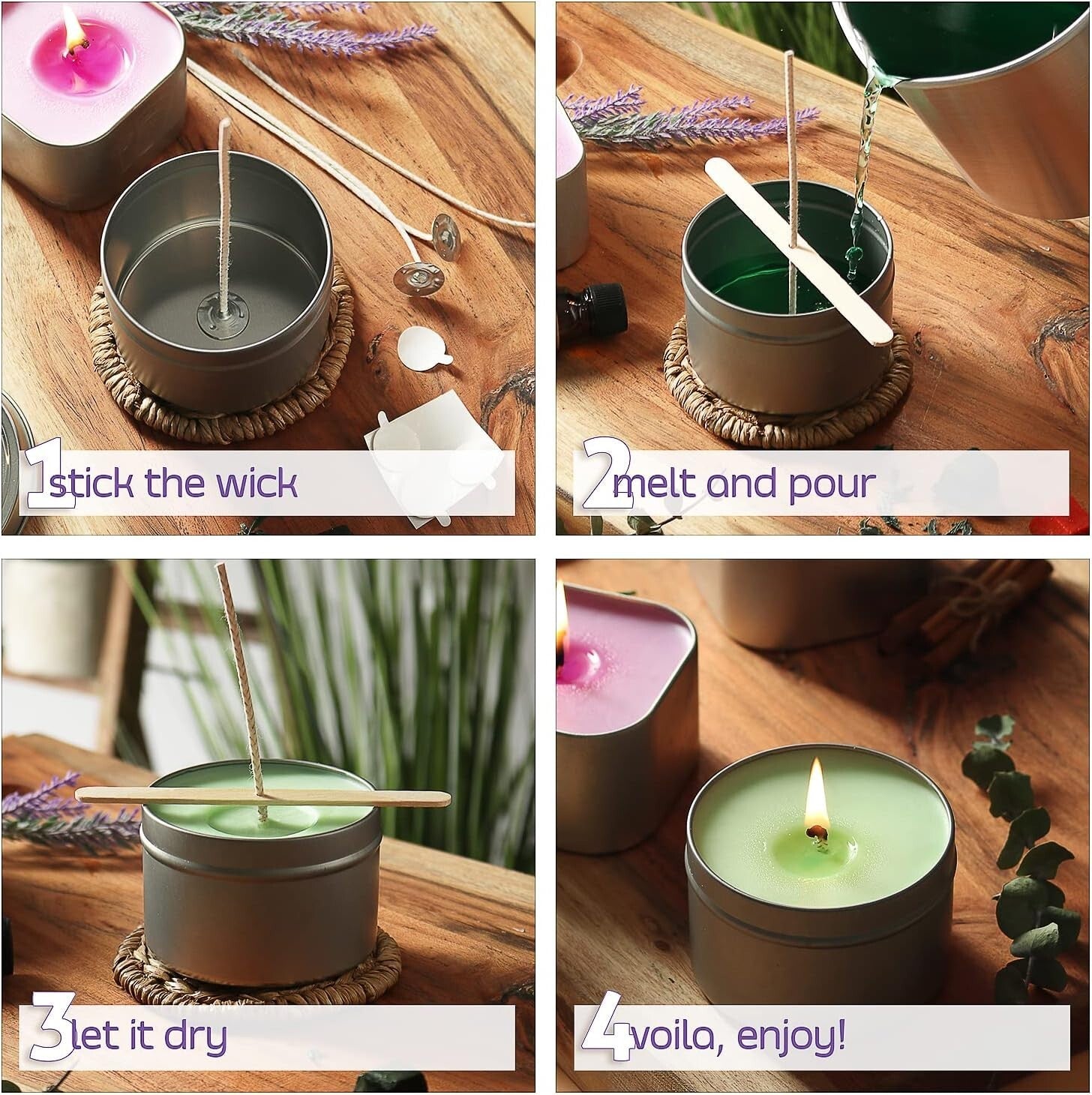 CraftZee Candle Making Kit for Beginners: Create Beautiful Scented Candles