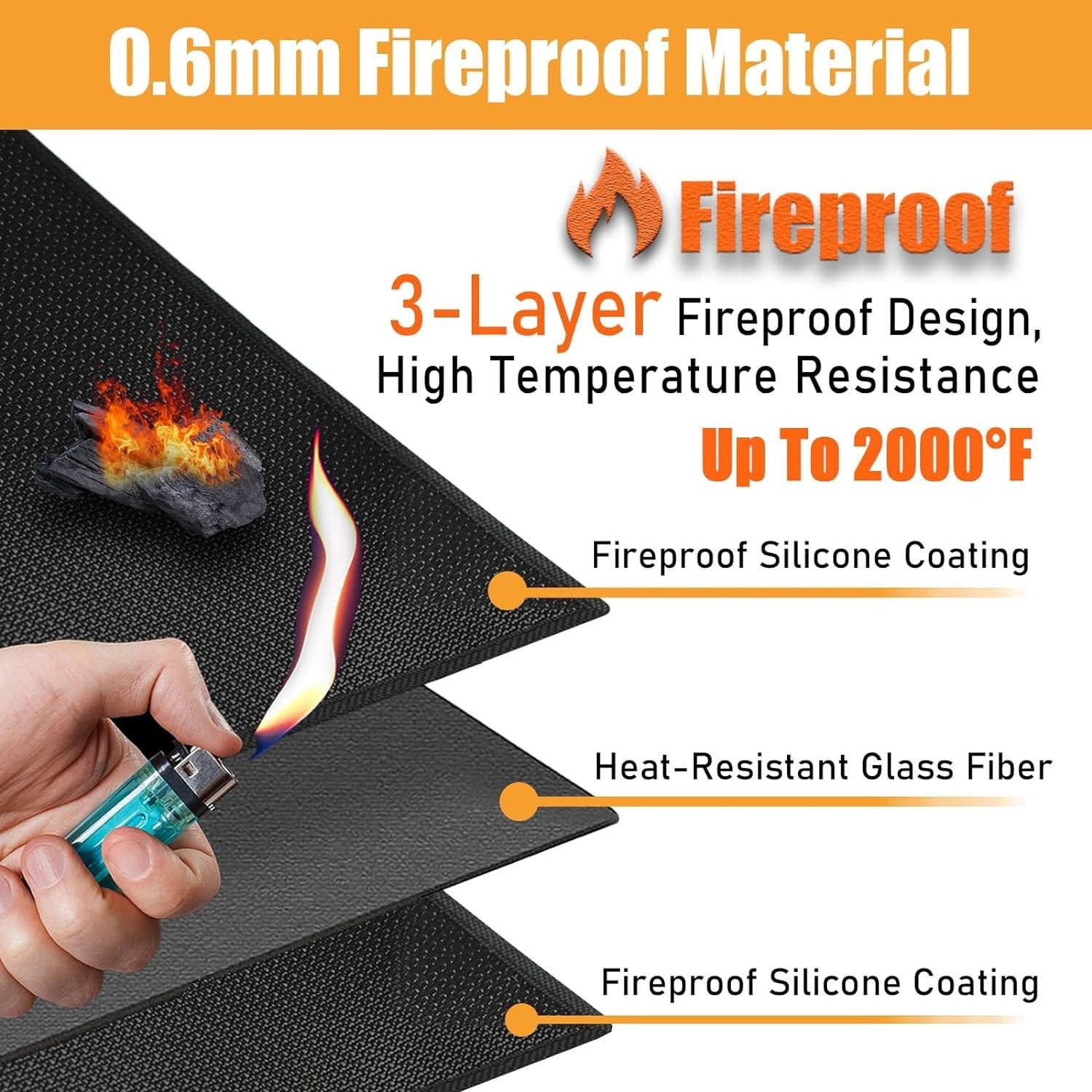 Fireproof and Easy-Clean 90x48 in Grill Mat - Perfect for Outdoor Grilling