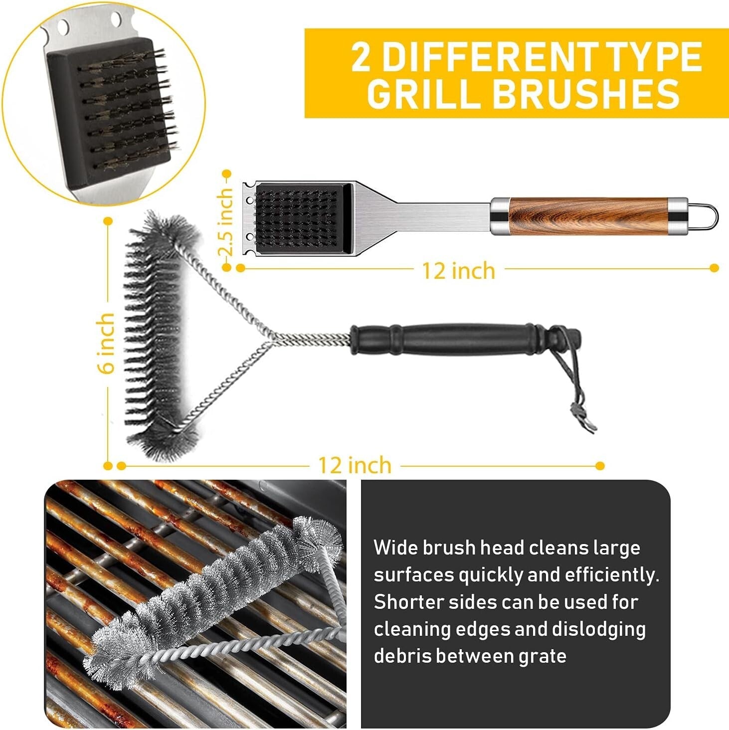 34-Piece Premium Stainless Steel BBQ Accessory Set with Thermometer & Mats